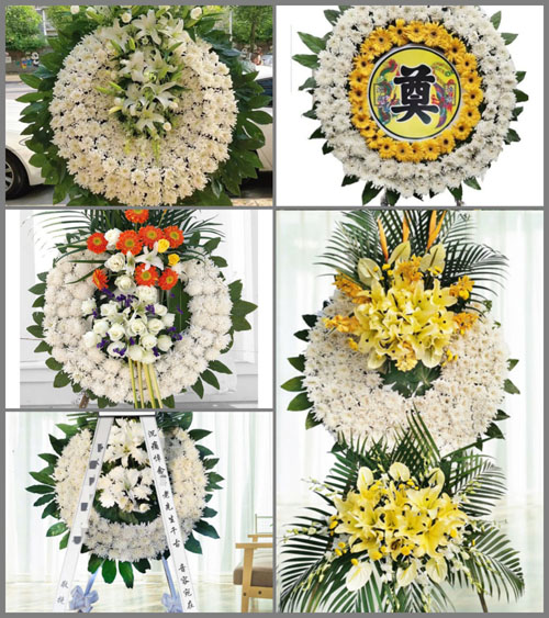 湖南常德石门县壶瓶山镇后山村花圈速递